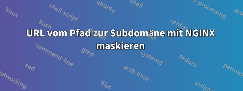 URL vom Pfad zur Subdomäne mit NGINX maskieren