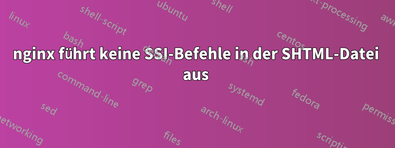 nginx führt keine SSI-Befehle in der SHTML-Datei aus