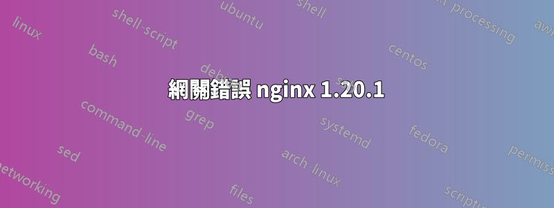 502 網關錯誤 nginx 1.20.1