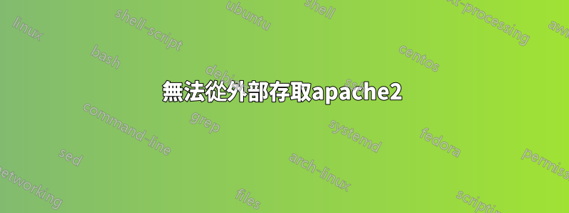 無法從外部存取apache2