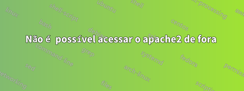 Não é possível acessar o apache2 de fora