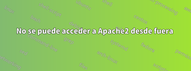 No se puede acceder a Apache2 desde fuera