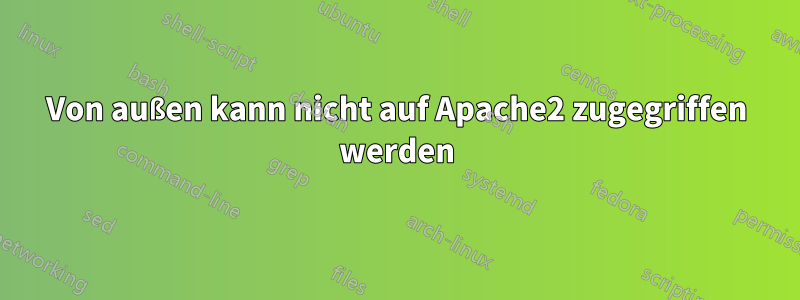 Von außen kann nicht auf Apache2 zugegriffen werden