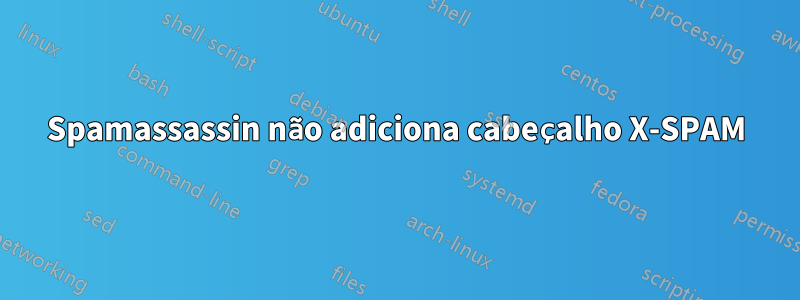 Spamassassin não adiciona cabeçalho X-SPAM