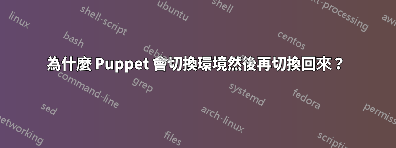 為什麼 Puppet 會切換環境然後再切換回來？