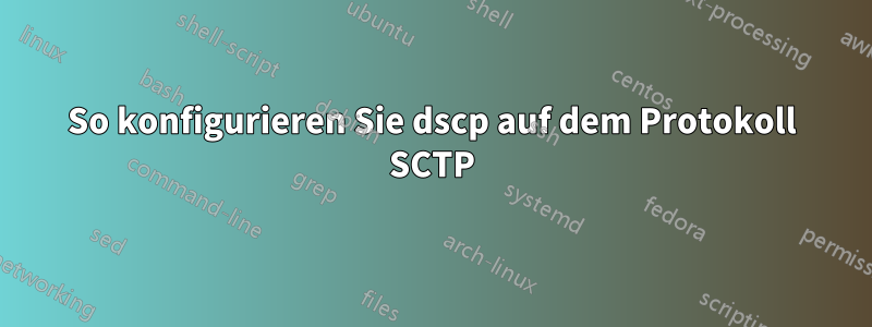 So konfigurieren Sie dscp auf dem Protokoll SCTP