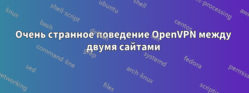 Очень странное поведение OpenVPN между двумя сайтами