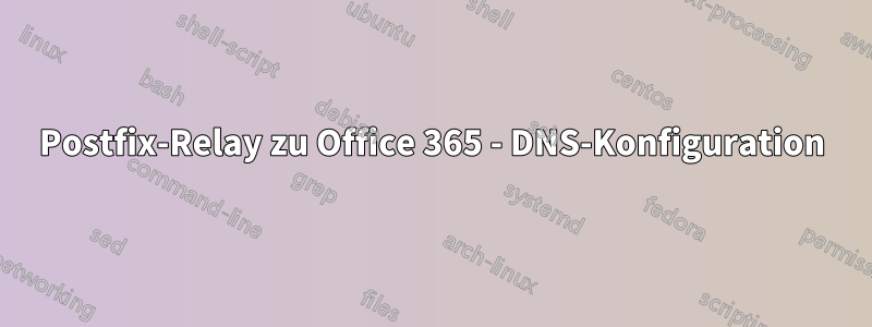 Postfix-Relay zu Office 365 - DNS-Konfiguration