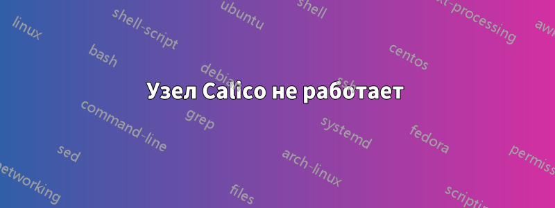 Узел Calico не работает