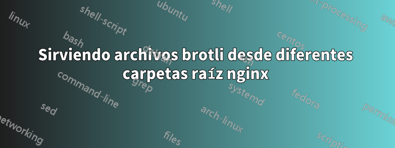 Sirviendo archivos brotli desde diferentes carpetas raíz nginx