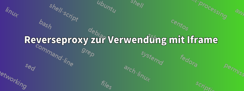 Reverseproxy zur Verwendung mit Iframe