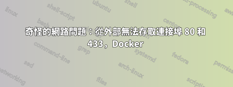 奇怪的網路問題：從外部無法存取連接埠 80 和 433，Docker