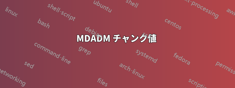 MDADM チャンク値