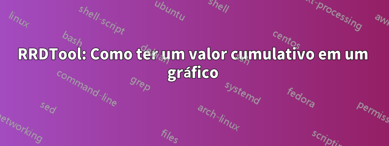 RRDTool: Como ter um valor cumulativo em um gráfico