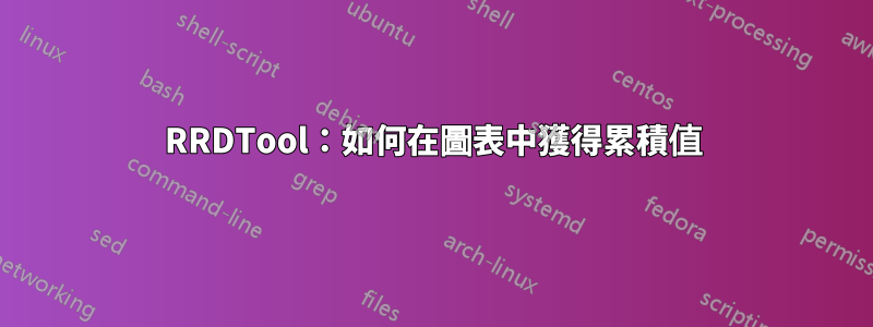 RRDTool：如何在圖表中獲得累積值