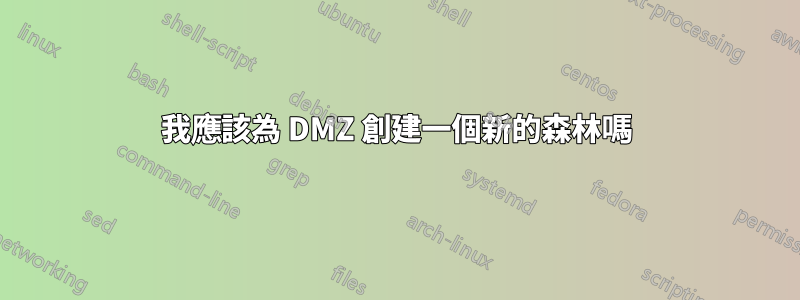 我應該為 DMZ 創建一個新的森林嗎