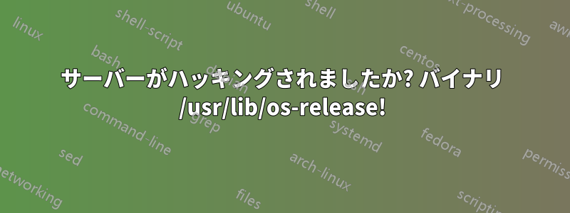 サーバーがハッキングされましたか? バイナリ /usr/lib/os-release!