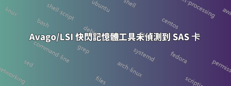 Avago/LSI 快閃記憶體工具未偵測到 SAS 卡