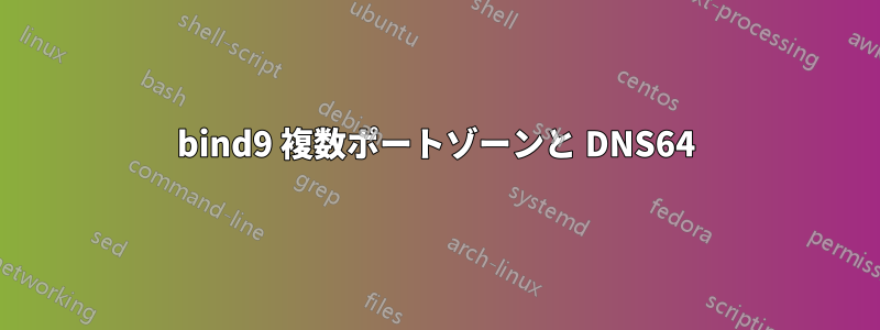 bind9 複数ポートゾーンと DNS64