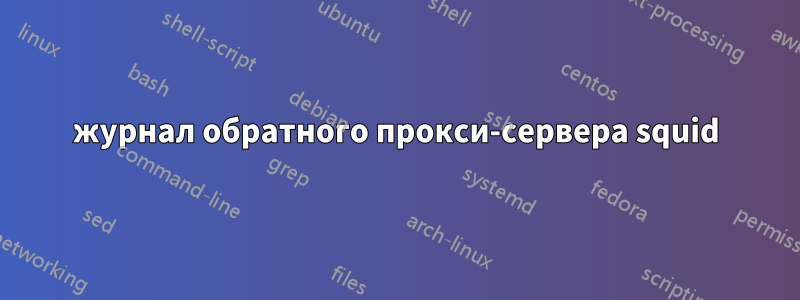 журнал обратного прокси-сервера squid