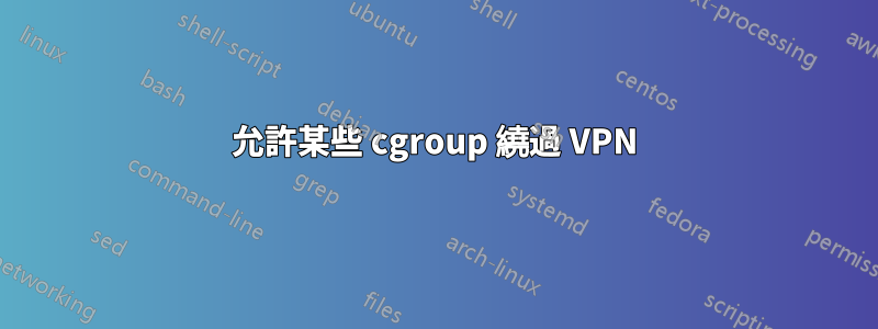 允許某些 cgroup 繞過 VPN