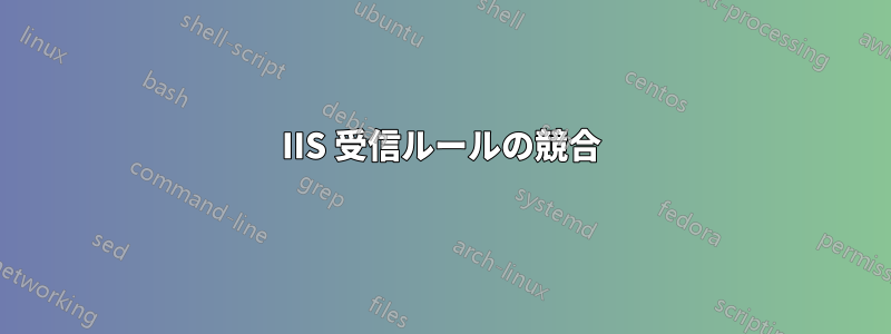 IIS 受信ルールの競合