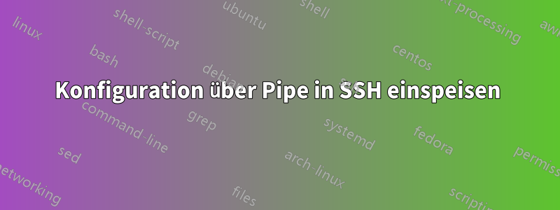 Konfiguration über Pipe in SSH einspeisen