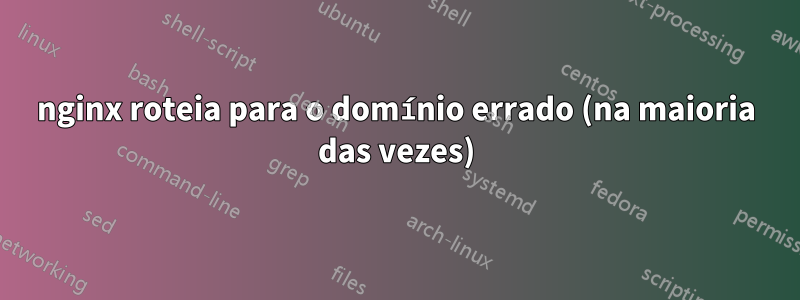 nginx roteia para o domínio errado (na maioria das vezes)
