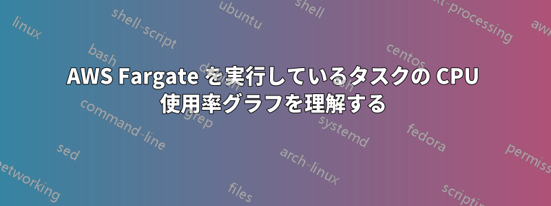 AWS Fargate を実行しているタスクの CPU 使用率グラフを理解する
