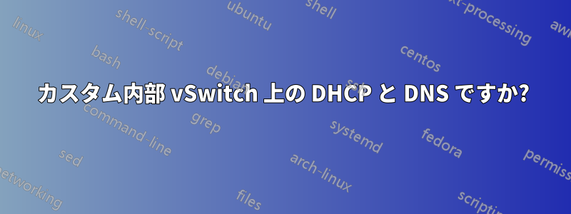 カスタム内部 vSwitch 上の DHCP と DNS ですか?