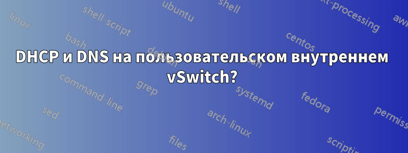 DHCP и DNS на пользовательском внутреннем vSwitch?