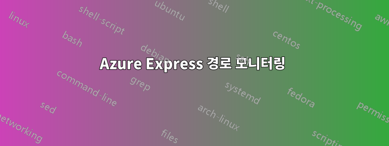 Azure Express 경로 모니터링