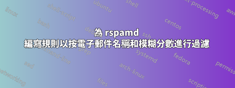 為 rspamd 編寫規則以按電子郵件名稱和模糊分數進行過濾