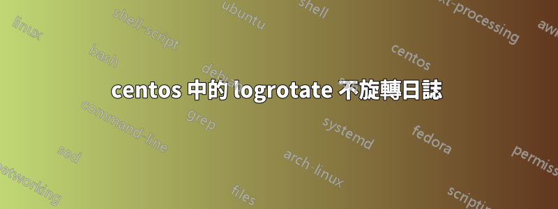 centos 中的 logrotate 不旋轉日誌