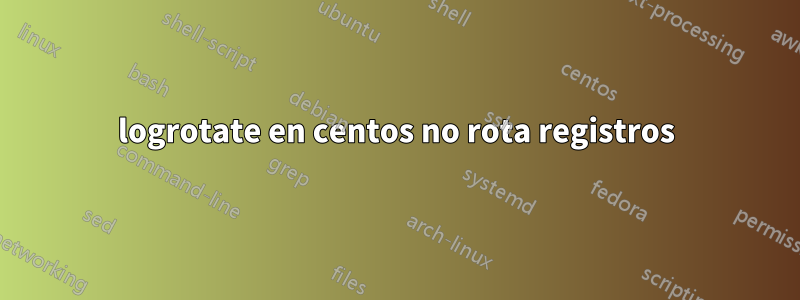 logrotate en centos no rota registros