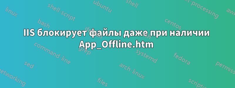 IIS блокирует файлы даже при наличии App_Offline.htm