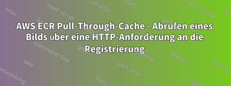 AWS ECR Pull-Through-Cache - Abrufen eines Bilds über eine HTTP-Anforderung an die Registrierung