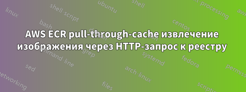 AWS ECR pull-through-cache извлечение изображения через HTTP-запрос к реестру