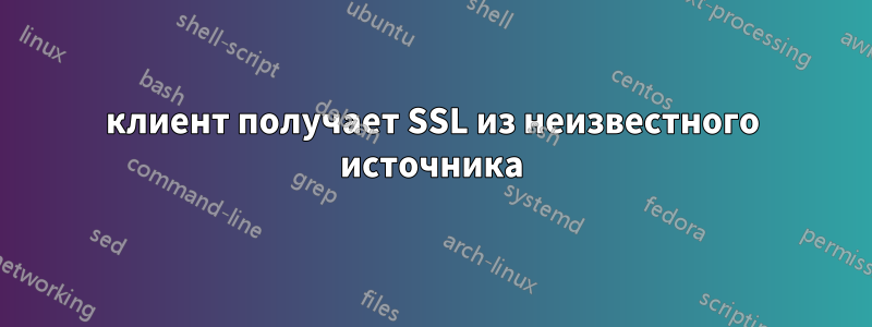 клиент получает SSL из неизвестного источника