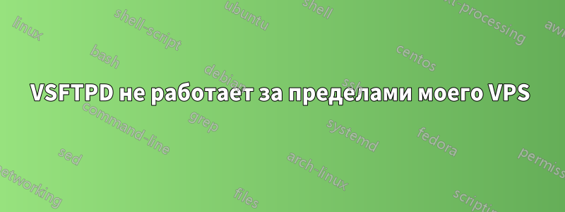 VSFTPD не работает за пределами моего VPS