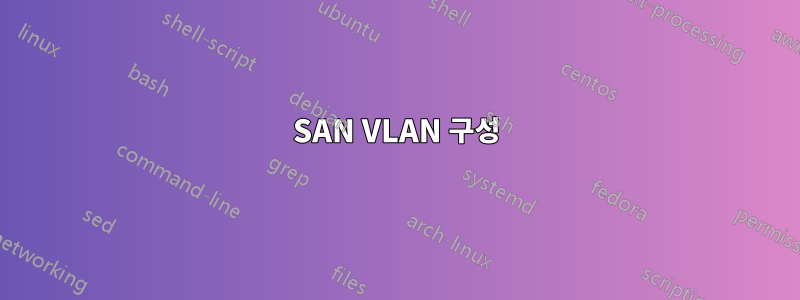 SAN VLAN 구성