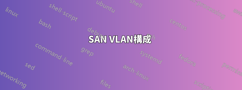 SAN VLAN構成