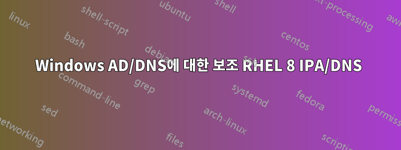 Windows AD/DNS에 대한 보조 RHEL 8 IPA/DNS