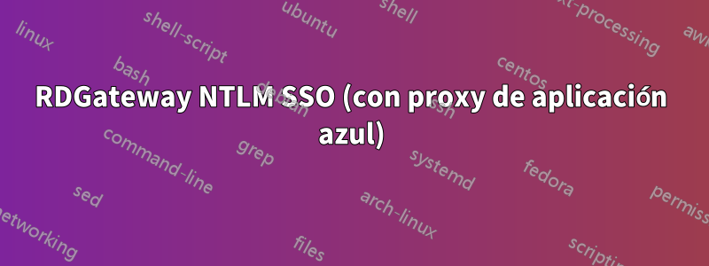 RDGateway NTLM SSO (con proxy de aplicación azul)