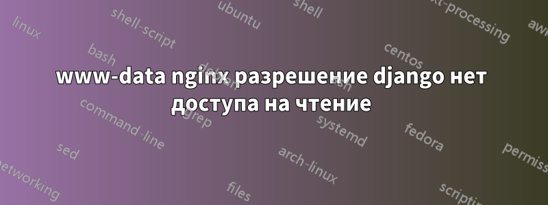 www-data nginx разрешение django нет доступа на чтение