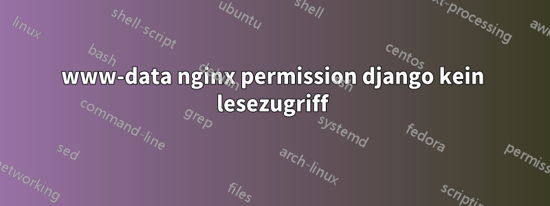 www-data nginx permission django kein lesezugriff