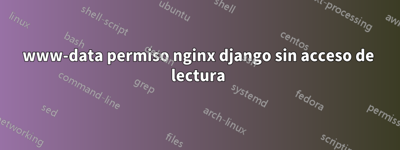 www-data permiso nginx django sin acceso de lectura