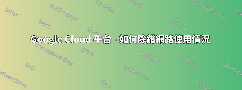 Google Cloud 平台 - 如何除錯網路使用情況