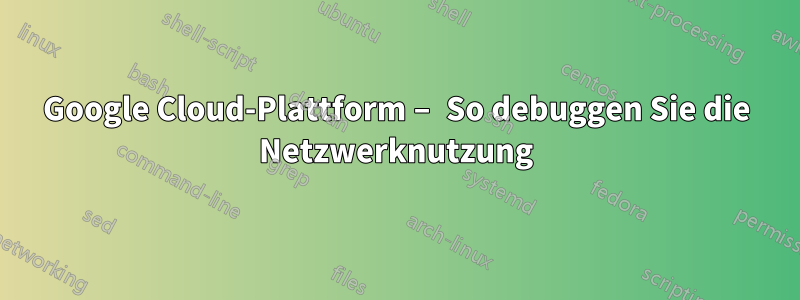 Google Cloud-Plattform – So debuggen Sie die Netzwerknutzung