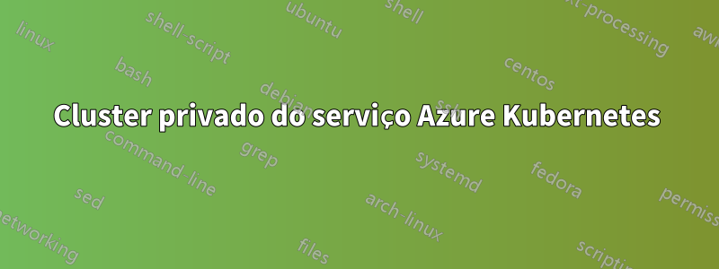 Cluster privado do serviço Azure Kubernetes